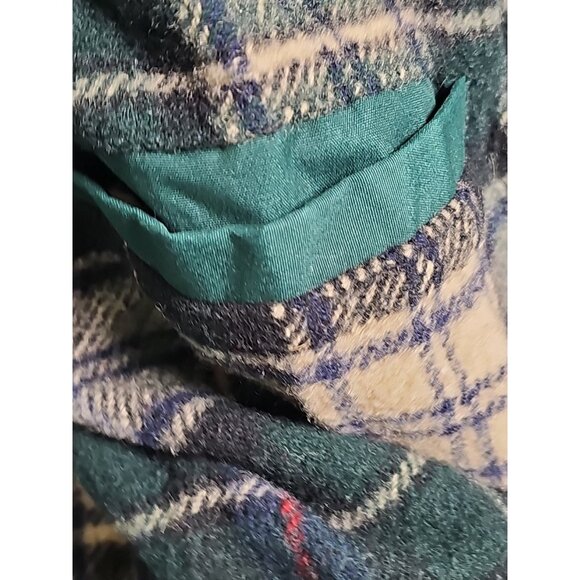 Eddie Bauer Mountain Parka Sz XL Wool Lined Hooded Coat Jacket Hunter Green Vtg - Picture 10 of 11